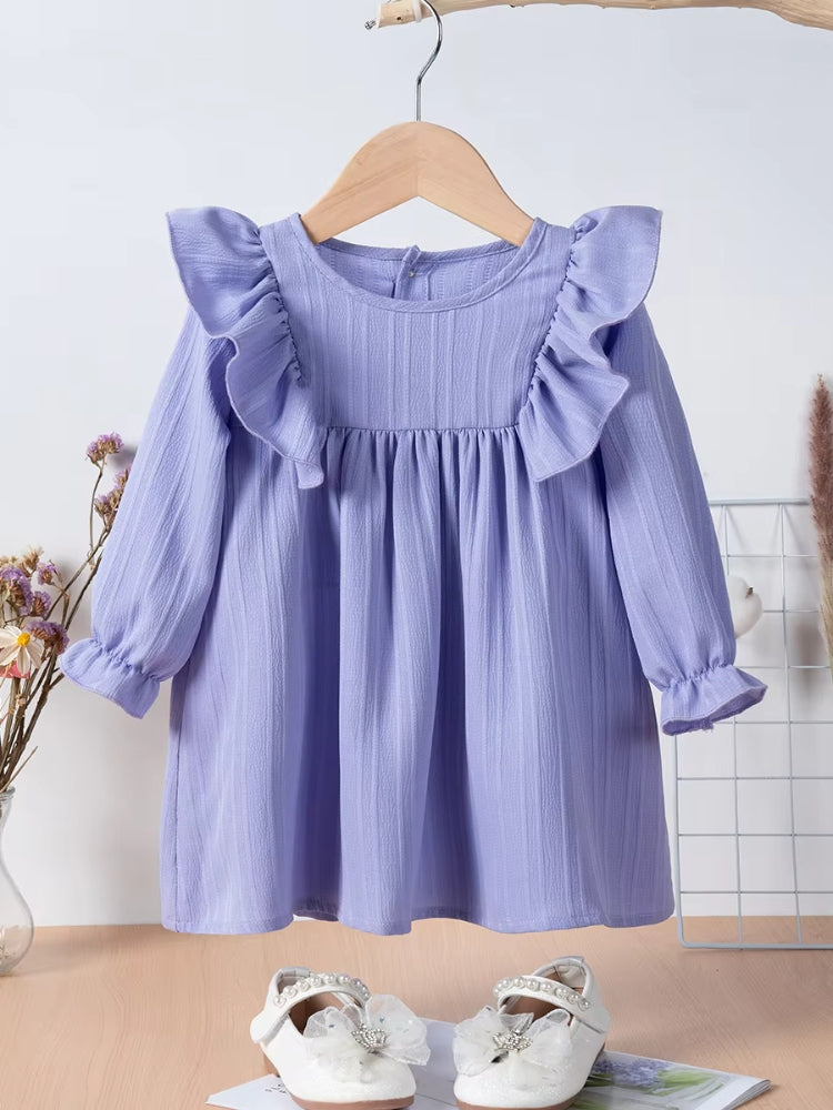 Robe d'été pour fillette couleur violette