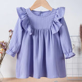 Robe d'été pour fillette couleur violette