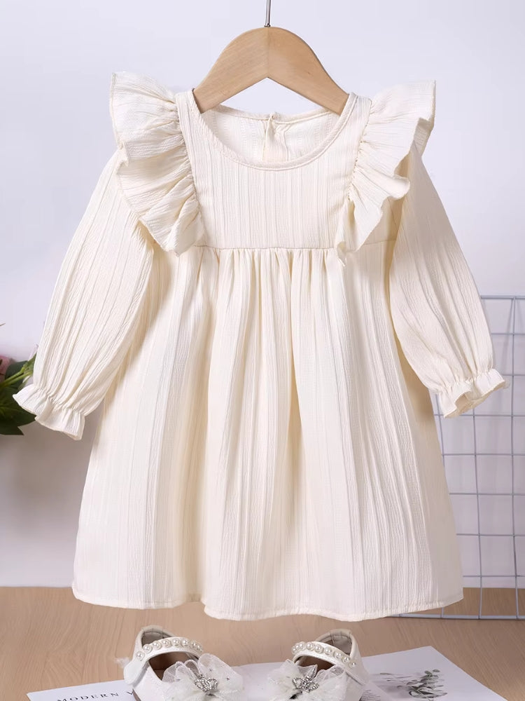 Robe d'été pour fillette couleur beige