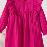 Robe d'été pour fillette couleur rose