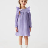 Robe d'été pour fillette couleur violette