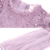 Robe pour fillette chic, couleur violette