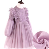 Robe pour fillette chic, couleur violette